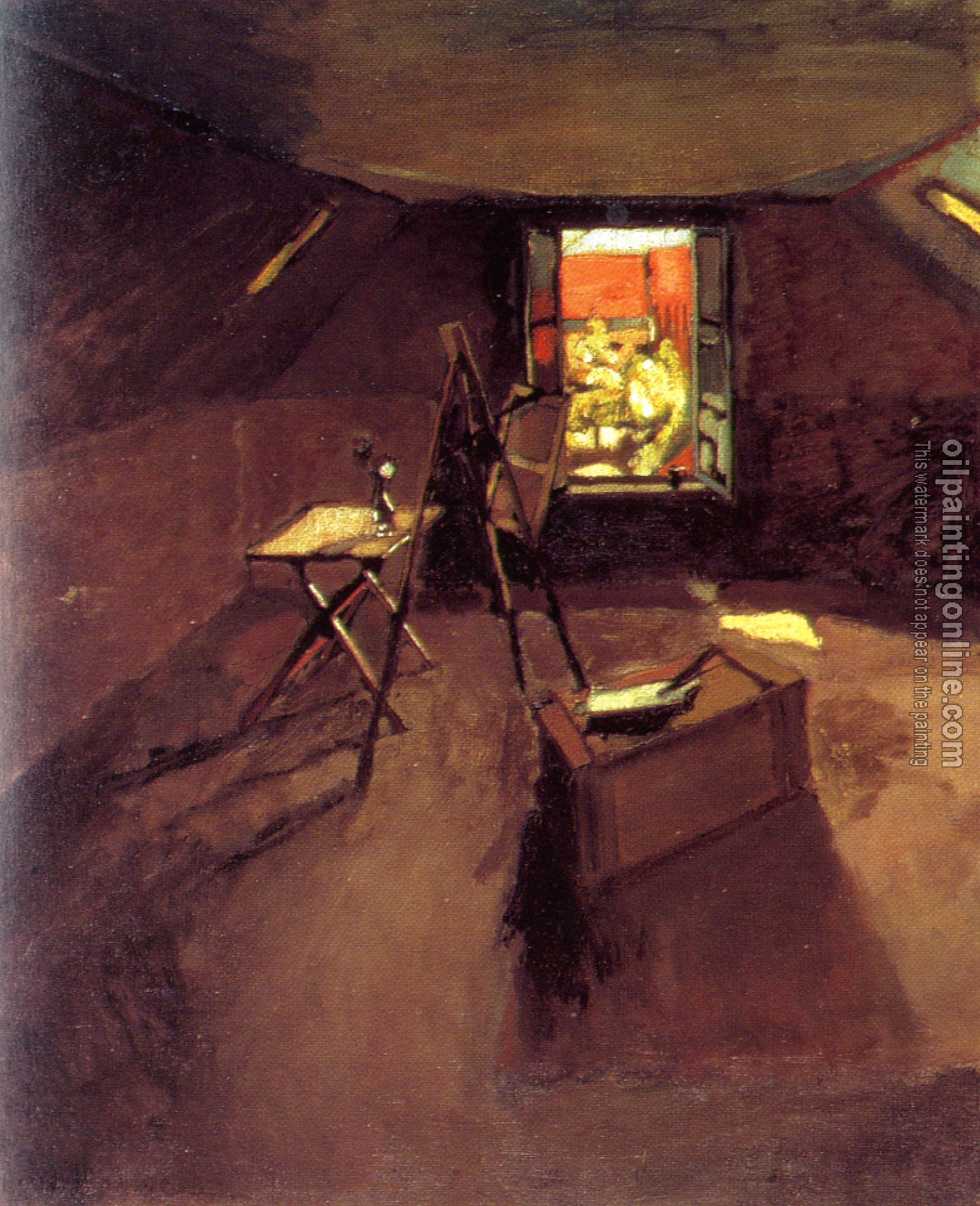 Matisse, Henri Emile Benoit - studio under the eaves